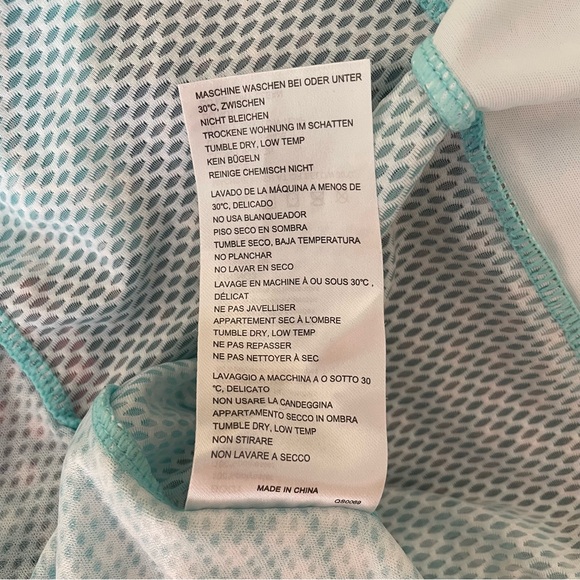 BALEAF Women’s Cycling Bike Zip Up Top Hem Gripper 4 Back Pockets Turquoise Sz L - Picture 10 of 11